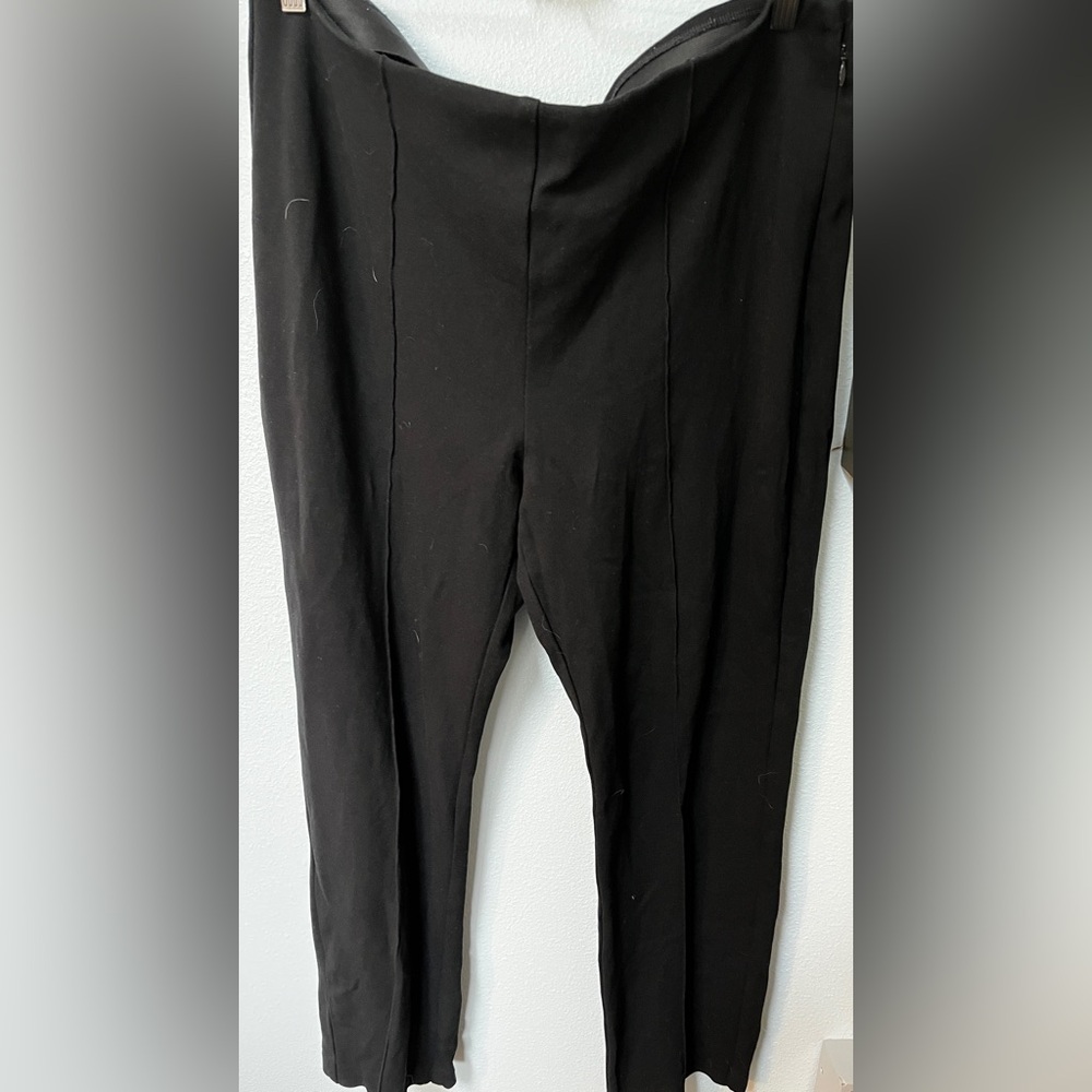 Chico's Black Straight Leg Pants Size 3 (Large)